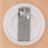 Encasa Cotton Cloth Napkins, Set of 12, Size 17"x17", Grey Solid Color, Machine Washable
