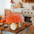 letesult 44PCS 8.6 Inch Artificial Fall Berry Stems Branches, Faux Orange Holly Fall Berry Picks and Sprays, Falls