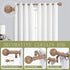 Wood Curtain Rods for Windows, 28 to 48 Inch Adjustable Heavy Duty Drapery Rods