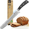 CoquusAid Bread Knife for Homemade Bread, 9 Inch Multifunction Serrated Knife, Razor