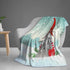 320GSM Cozy 2, 80"x60") Christmas Gnomes Throw Blanket, Xmas Gifts Blanket, Fluffy Soft Warm Plush Lightweight