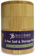 Totally Bamboo Triple Salt Cellar, 3 Tier Bamboo Kitchen Salt and Pepper Storage Box