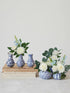 6Pcs Rinlong Assorted Flower Centerpieces for Wedding Tables Centerpiece Bridesmaid Bouquets Baby Nursery Shelf Mantel