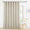RYB HOME Sheer Curtains 84 inch Length - Linen Textured Grommet Semi