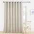 RYB HOME Sheer Curtains 84 inch Length - Linen Textured Grommet Semi