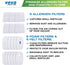 VEVA Premium Vacuum Filter Set, 6 Allergen, 6 Foam, 6 Felt Filters for Shark Rocket DuoClean Model HV380, 381, 382
