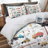 Set Sets 1 1 Construction Vehicle Car Comforter for Boys Kids Toddlers Teens Adults Twin, City Truck Bedding Water