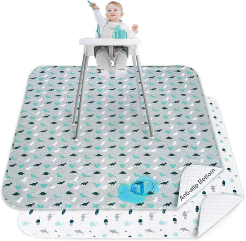 Splat Mat 2 Pack for Under High Chair & Arts & Eating