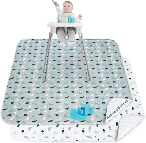 Splat Mat 2 Pack for Under High Chair & Arts & Eating