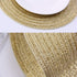 SHACOS Golden Glitter Round Braided Placemats, Set of 6 Bling Circle Place Mats for Holiday Party Wedding Shower (Gold)
