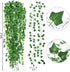 CEWOR 14 Pack Fake Ivy Leaves | 98 Feet Artificial Garland Greenery for Bedroom Wall Decor