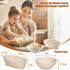 9" 10" Panny Sourdough Starter Kit, Banneton Bread Proofing Basket with Glass Sour Dough Starter Jar, Sourdough Bread