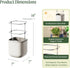 Countertop Vego garden Mini Planter Indoor Pots with Trellis Self-Watering Herb Planter for Climbing Vegetables Flowers