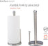 Kitchen Details Countertop Single Tear Paper Towel Holder, Free Standing, Weighted Bottom, Holds Standard Rolls, Dispenser Bar Prevents Unraveling, Stainless Steel by Kitchen Details