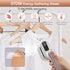 Mini Steam Iron, 970W Portable Steamer for Clothes, 180° Rotatable Handheld Steamer for Home Travel (White)