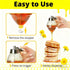 Zyntrytong Honey Dispenser,Honey Dispenser No Drip,ABS Honey Pot with Stand, Maple Syrup Honey Container, No Drip Syrup