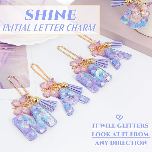 Letter Charms for Stanley Cup with Handle, Initial S Charms Accessories for Stanley Tumbler, Charms for Key Purse