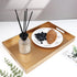15.6" 10.2" Spsyrine Gold Decorative Serving Tray with Handles, Elegant Plastic Coffee Table Tray for Ottoman, Living