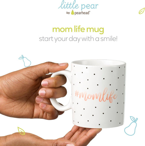 Mom Life Mug, Ceramic Coffee Cup, Ideal Gift for New and Expecting Moms, 13oz, Dishwasher & Microwave Safe