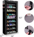 9-Tier Closet 27 PENGKE Shoe Storage Organizer with Dustproof Cover - Cabinet Shelf Holds up to Pairs - for Doorway