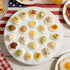 22 Cinf Ceramic Deviled Egg Containers Deviled Egg Platter Easter Gift Carrier Holder Trays with Slots for Holiday