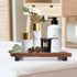 Renawe Farmhouse Bathroom Counter Tray Wood Display Pedesta Stand Kitchen Countertop Trays Decorative Wooden Riser Dish Soap Dispenser Holder for Bathroom Sink Accessories Kitchen Decor Vanity Tray by Renawe