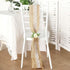 5"x108" Efavormart | Natural Burlap with Lace Chair Sashes Covers, Hessian Fabric Rustic Jute Chair Sashes Covers