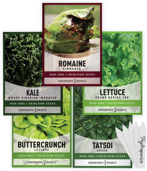 Gardeners Basics, Hydroponic Seeds for Planting Planting Indoors and Outdoor 5 Variety