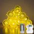 30 Sunflower String Lights Spring Fairy Lights, LED Copper String Lights with Remote Control & Battery Operated Novelty