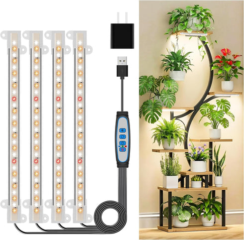 Kullsinss 8 inches LED Grow Light Strips, Full Spectrum Plant Lights for