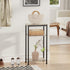 3 -Tier End Table, Tall Nightstand for Small Spaces, Tall Side Table with Storage Shelves, Telephone Table, Small Entry