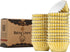 Non-Stick 400pcs Gold Mini Cupcake Liners for Baking, Mini Size Foil Muffin Liners, Christmas Cupcake Liners