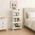 4 ShellKingdom Tier Bathroom Storage Organizer, Slim Rolling Storage Cart for Narrow Space, Mobile Shelving Unit