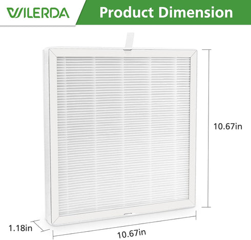 E-300L Replacement Filter Compatible with MOOKA E-300L Air Purifier for Large Room, H13 True HEPA Filter