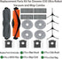 Replacement Parts for Dreame X30 Ultra / L10s Pro Ultra Robot Vacuum, 1 Main Brush, 1 Rubber Brush, 4 Side Brushes, 4