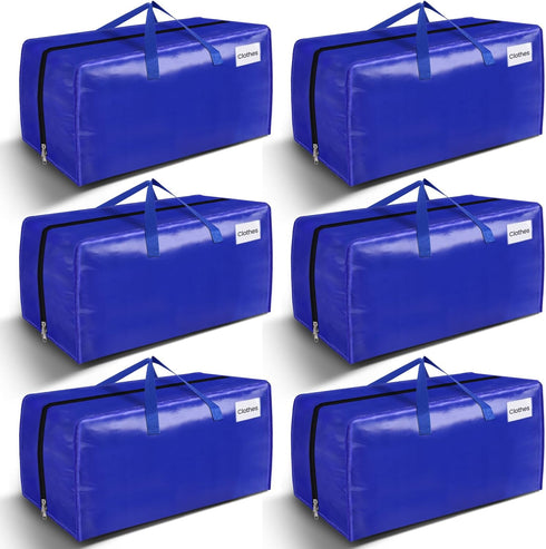BlissTotes Moving Bags, Heavy Duty Extra Large Packing Bags, Collapsible Fold Flat Storage Totes, Alternative to Box