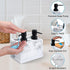 Set,with 4-in-1 Set Kitchen Soap Dispenser Liquid Hand and Dish Soap,Sponge Holder and Brush Holder Dual Soap Dispenser