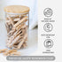 Clothes Pins, 50 Pack, 2.9 in Natural Birchwood, Rust and Moisture Resistant Clothespins with Storage Bag for Hanging