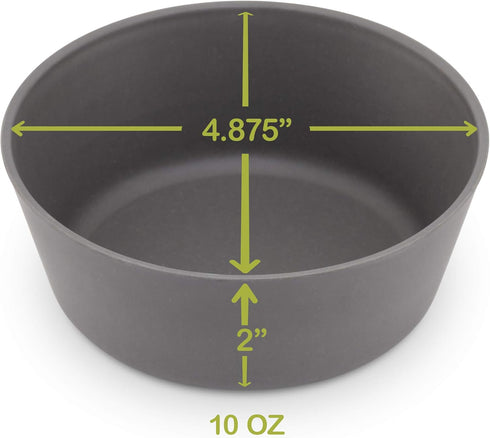 WeeSprout Bamboo Kids Bowls, Set of Four 10 oz Kid-Sized Bamboo Bowls, Dishwasher Safe Kid Bowls (Blue, Green, Gray, & Beige) by WeeSprout
