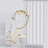 Shower Curtain Hooks Rings for Bathroom, 12PCS Stainless Steel Metal Rust Resistant Double Curtain Hooks (Gold)
