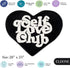 Self Love Club Heart Shaped Rug, Cute Non-Slip Bath Mat for Bedroom and Bathroom Decor, Black and White 27"x20"