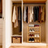 4 Small Shoe Rack, Multipurpose Tier Shoe Organizers RackSmall Bamboo Shelfs for Shoes, Plants, Books, Living Room
