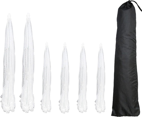 Simply Genius 6 Pack Mesh Food Cover Set, 2 Jumbo (100cm x 60cm) & 4 Large (17”x17”) Pop-Up Food Tents for Outdoors,