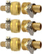 YOUHO Garden Hose Adapter 1/2" - Reusable Connector Fittings for Drip Irrigation Tubing to Faucet (3 Set)