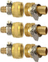 YOUHO Garden Hose Adapter 1/2" - Reusable Connector Fittings for Drip Irrigation Tubing to Faucet (3 Set)