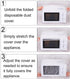uxcell 100pcs Disposable Kitchen Appliance Covers, 39.5 Inch Thickened Clear Elastic Dust Cover for Small Appliances