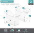 Sorbus Roll Out Bottle Organization Bins, Clear Plastic Containers with Wheels & Handles for Kitchen Storage