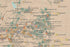 US National Parks, Monuments & Forests Map Poster 24x36 (Tan & Slate Blue)