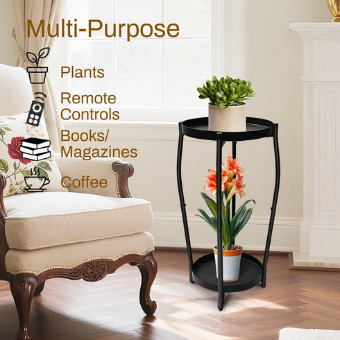 2 4-Leg Plant Stand Indoor, Tier Tall Wood Plant Stand, Floor Corner Plant Stands, Heavy Duty Plant Shelf Plant Rack