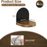 4 4 Inch 4 SAYAYO Small Floating Shelves for Wall Storage, x Adhesive Wall Shelves for Bedroom Decor, Mini Display Wood